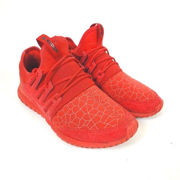 Adidas Originals Tubular Nova Triple Red Men’s Sneakers Size 5.5 - Picture 1 of 9